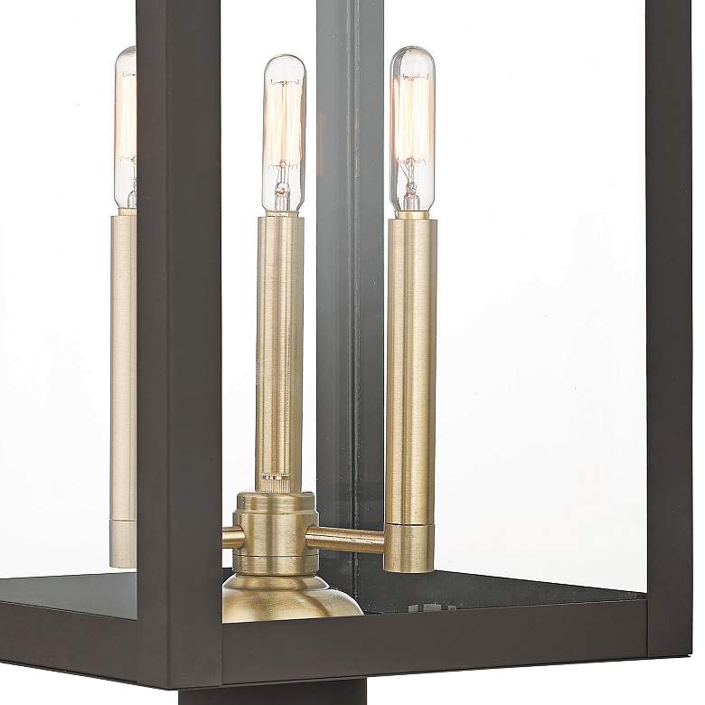 Image 2 Livex Lighting Nyack 24" High Bronze Outdoor Post Light more views