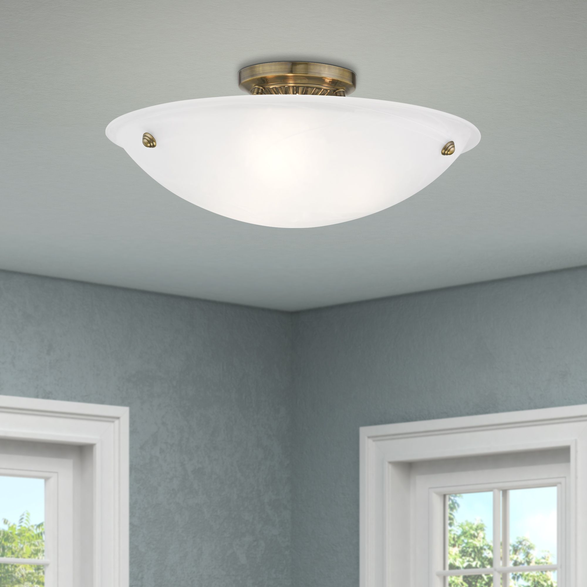 Livex Lighting Oasis Brass - Antique Brass Collection