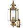 Livex Lighting Outdoor Basics 17" High Antique Brass Outdoor Light