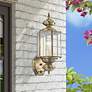 Livex Lighting Outdoor Basics 17" High Antique Brass Outdoor Light