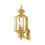 4_Livex Lighting Outdoor Basics 17" Polished Brass Outdoor Wall Light more views