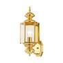Livex Lighting Outdoor Basics 17" Polished Brass Outdoor Wall Light