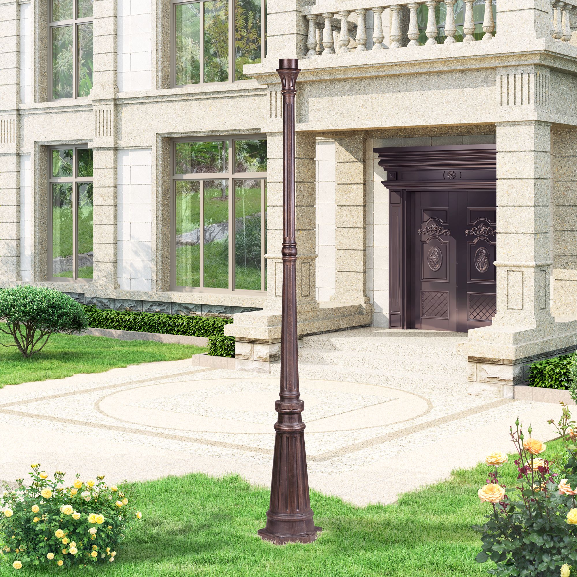 Livex Lighting Outdoor Cast Aluminum Posts Bronze Collection