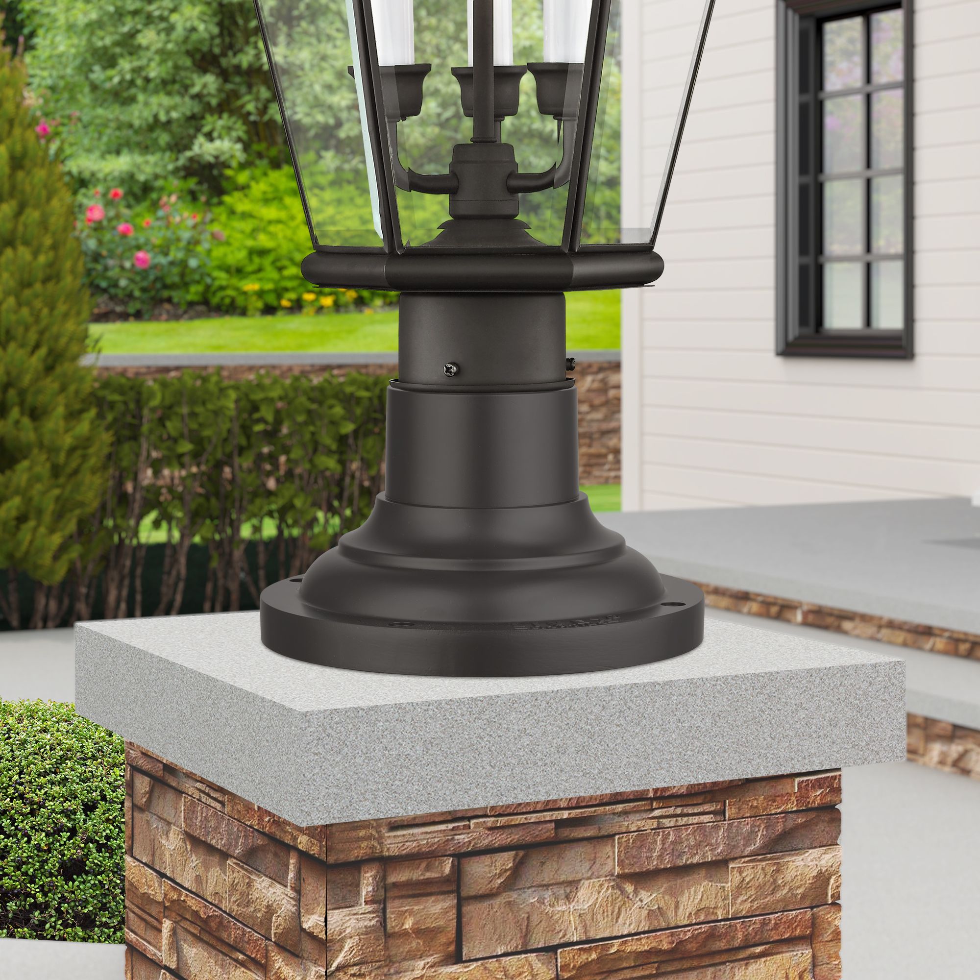 Livex Lighting Outdoor Pier Mount Adapters Bronze Collection