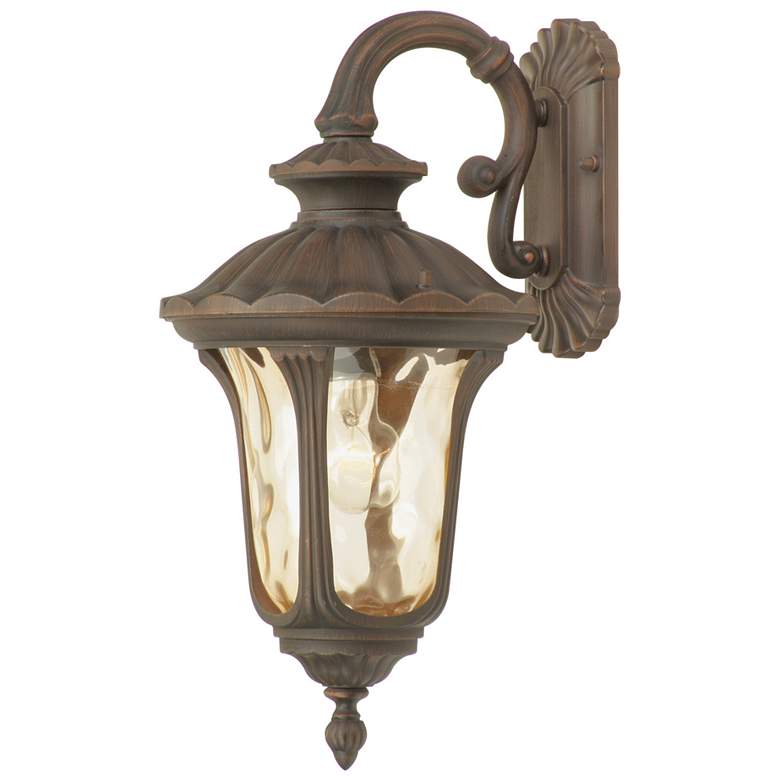 Image 2 Livex Lighting Oxford 19" High Imperial Bronze Outdoor Wall Light