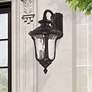 1_Livex Lighting Oxford 22" High 3-Light Bronze Outdoor Wall Lantern