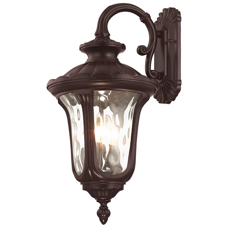 Image 4 Livex Lighting Oxford 22" High 3-Light Bronze Outdoor Wall Lantern more views