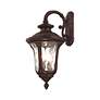 7_Livex Lighting Oxford 22" High 3-Light Bronze Outdoor Wall Lantern more views