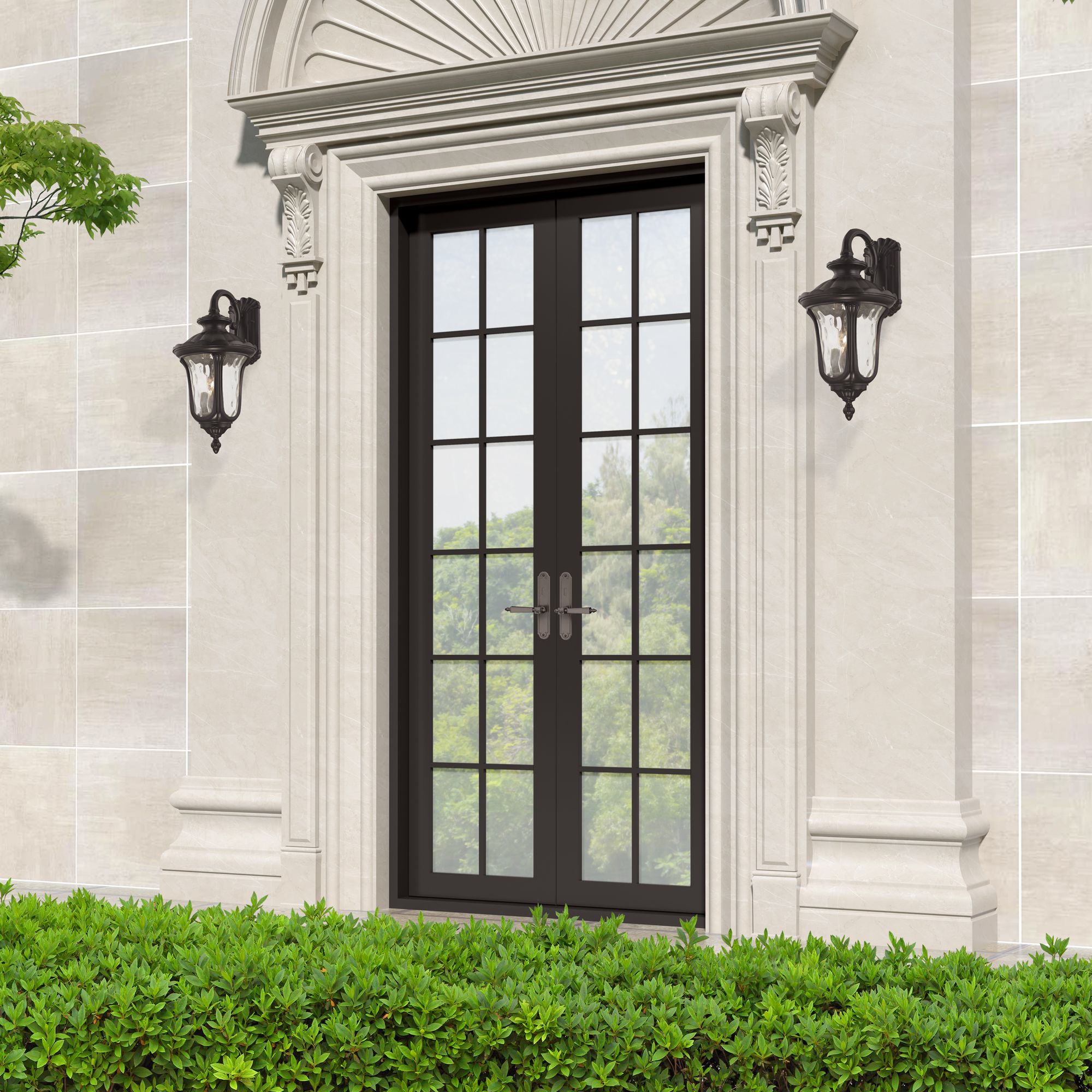 Livex Lighting Oxford 22" High 3-Light Bronze Outdoor Wall Lantern