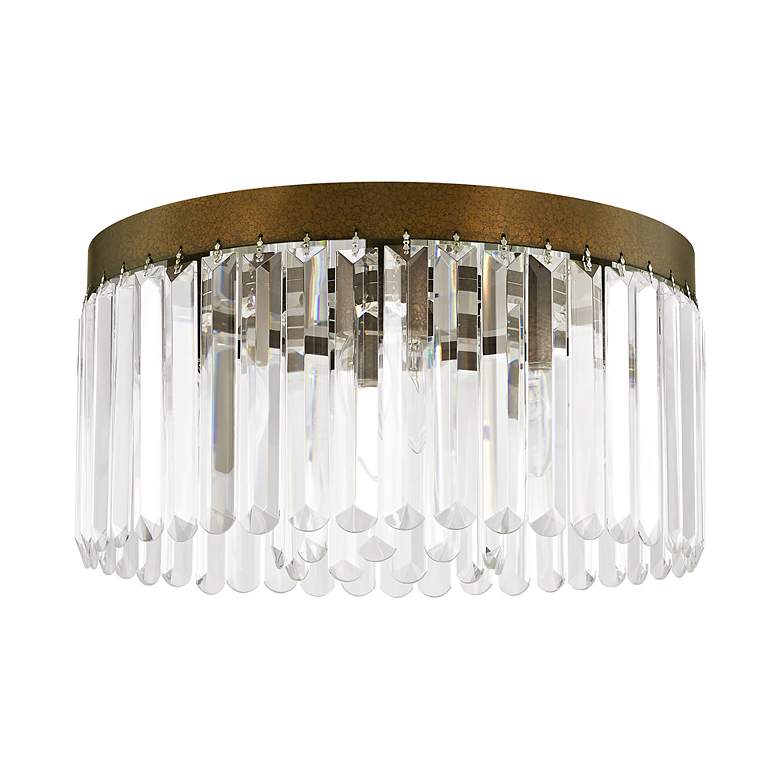 Image 3 Livex Lighting Palacial 16 1/4" 5-Light Bronze Crystal Ceiling Light more views