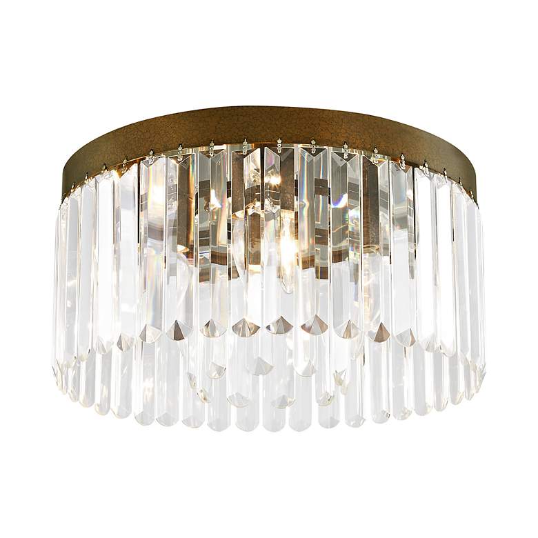 Image 4 Livex Lighting Palacial 16 1/4" 5-Light Bronze Crystal Ceiling Light more views