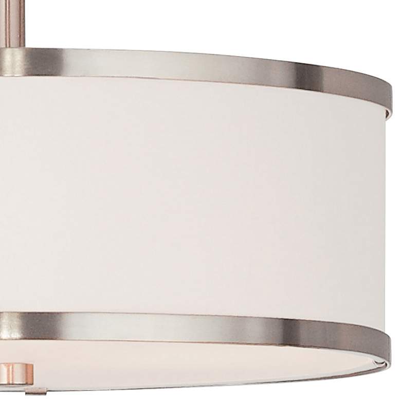 Image 3 Livex Lighting Park Ridge 13" Wide Brushed Nickel Ceiling Light more views