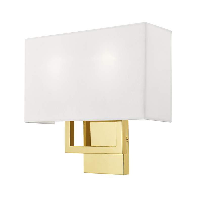 Image 3 Livex Lighting Pierson 13" Wide 2-Light Polished Brass ADA Wall Sconce more views