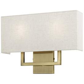 Image1 of Livex Lighting Pierson 16" Wide 2-Light Antique Brass ADA Wall Sconce