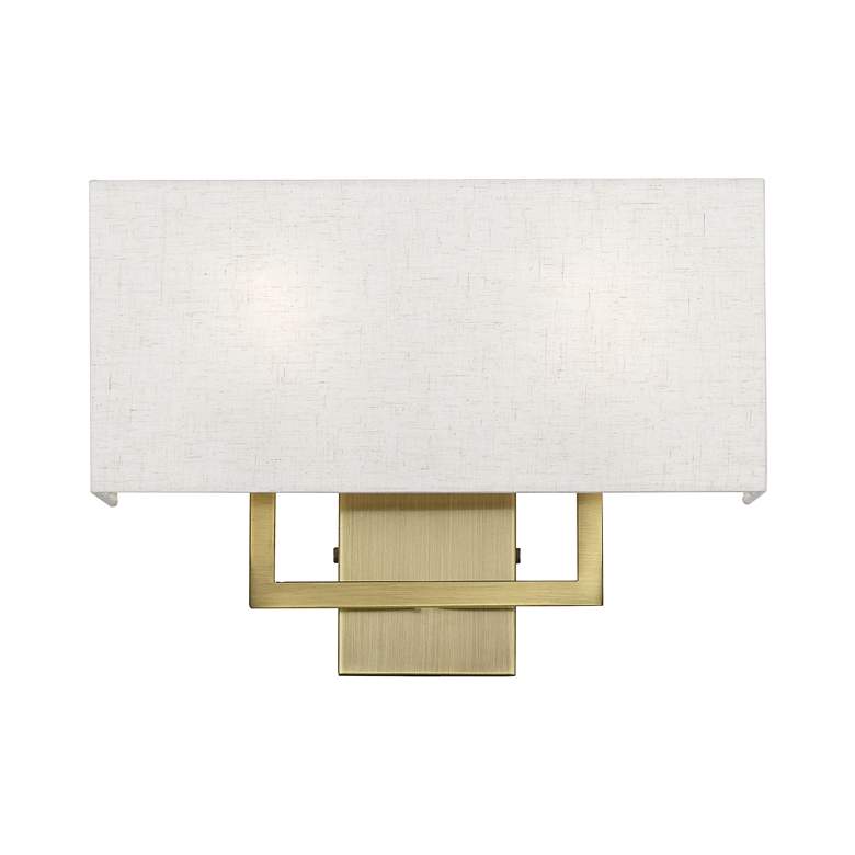 Image 3 Livex Lighting Pierson 16" Wide 2-Light Antique Brass ADA Wall Sconce more views