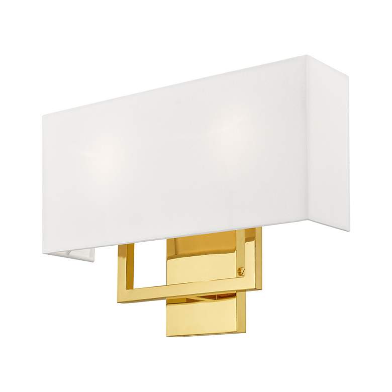 Image 3 Livex Lighting Pierson 16" Wide 2-Light Polished Brass Wall Sconce more views