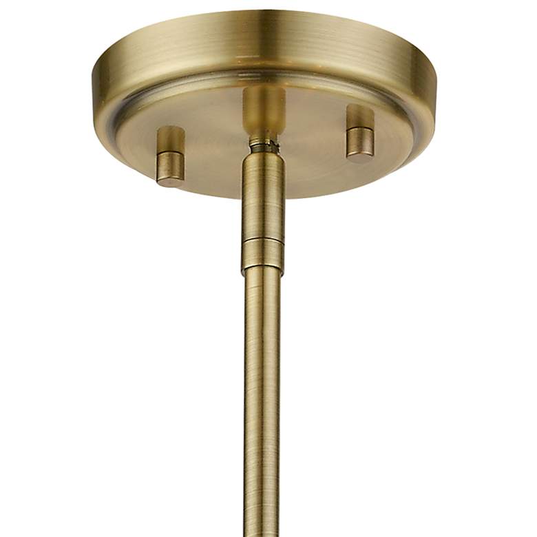 Image 5 Livex Lighting Rubix 26" Wide Antique Brass 5-Light Chandelier more views