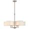 Livex Lighting Rubix 26" Wide Brushed Nickel 5-Light Shade Chandelier