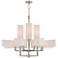 Livex Lighting Rubix 44" Wide Brushed Nickel 12-Light Foyer Chandelier