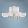 1_Livex Lighting Rubix 44" Wide Brushed Nickel 12-Light Foyer Chandelier