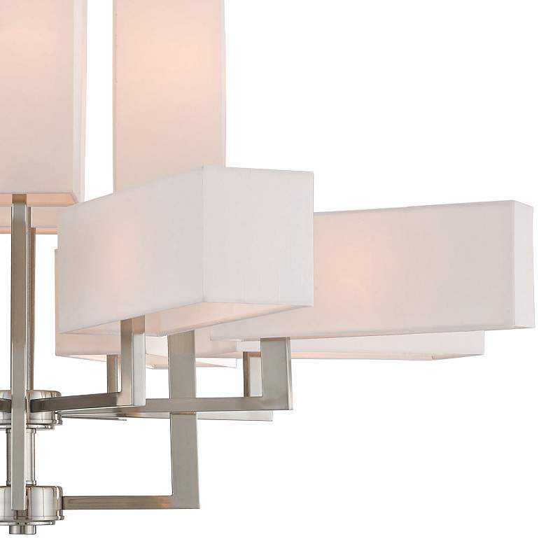 Image 3 Livex Lighting Rubix 44" Wide Brushed Nickel 12-Light Foyer Chandelier more views