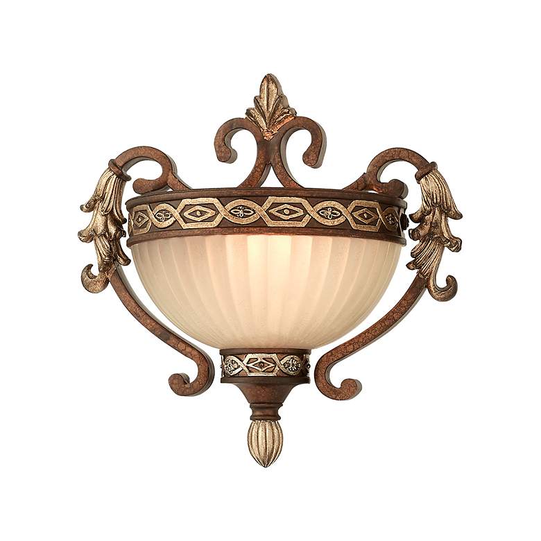 Image 4 Livex Lighting Seville 10 1/4" Wide Palatial Bronze Gold Wall Sconce more views