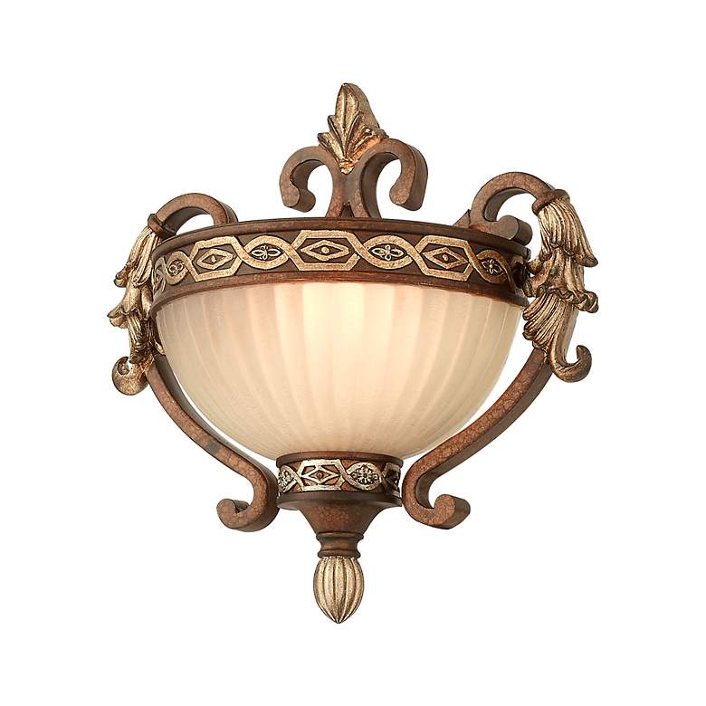 Image 5 Livex Lighting Seville 10 1/4" Wide Palatial Bronze Gold Wall Sconce more views