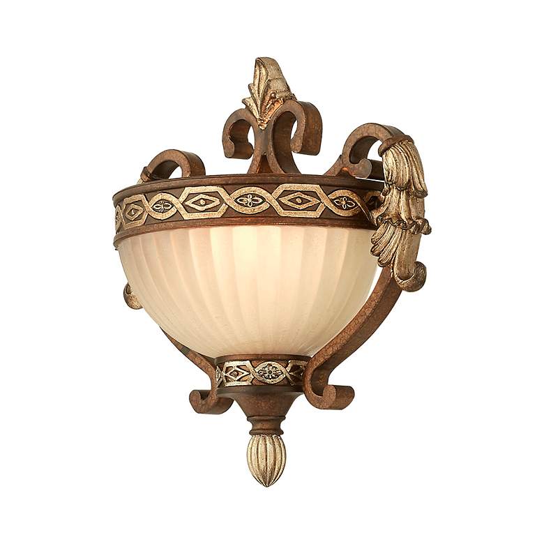 Image 6 Livex Lighting Seville 10 1/4" Wide Palatial Bronze Gold Wall Sconce more views