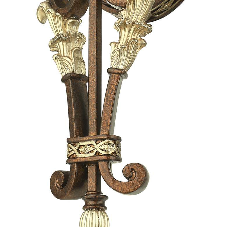 Image 5 Livex Lighting Seville 19 3/4" Palatial Bronze and Glass Wall Sconce more views