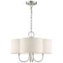 3_Livex Lighting Solstice 18" Brushed Nickel Modern Shade Chandelier