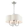 6_Livex Lighting Solstice 18" Brushed Nickel Modern Shade Chandelier more views