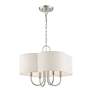 7_Livex Lighting Solstice 18" Brushed Nickel Modern Shade Chandelier more views