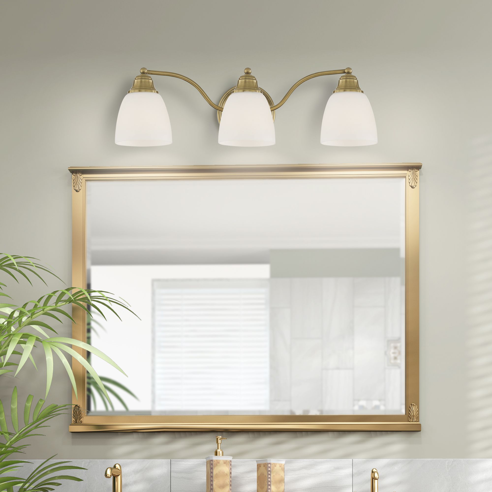 Livex Lighting Somerville Brass - Antique Brass Collection