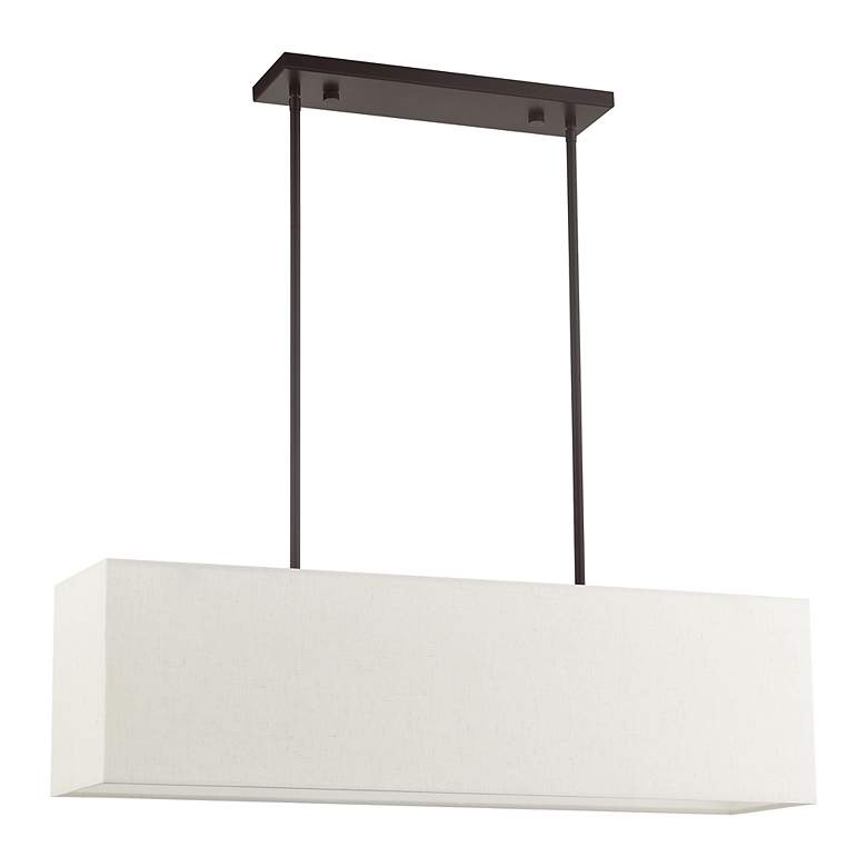 Image 3 Livex Lighting Summit 36" 4-Light English Bronze Linear Chandelier more views