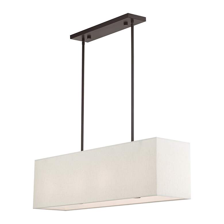 Image 4 Livex Lighting Summit 36" 4-Light English Bronze Linear Chandelier more views