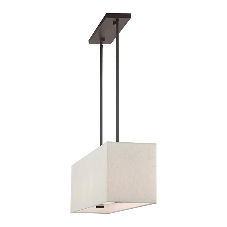 Image 5 Livex Lighting Summit 36" 4-Light English Bronze Linear Chandelier more views