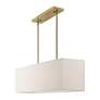 7_Livex Lighting Summit 36" Wide Antique Brass Linear Shade Chandelier more views