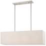 3_Livex Lighting Summit 36" Wide Brushed Nickel Linear Shade Chandelier