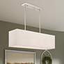 2_Livex Lighting Summit 36" Wide Brushed Nickel Linear Shade Chandelier