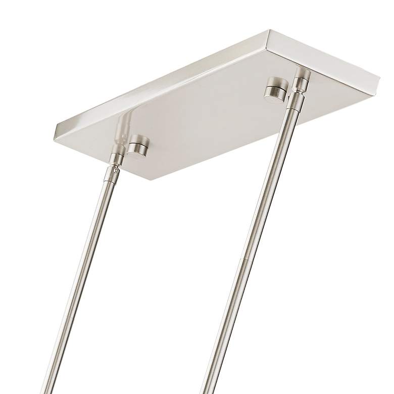 Image 6 Livex Lighting Summit 36" Wide Brushed Nickel Linear Shade Chandelier more views