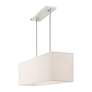 7_Livex Lighting Summit 36" Wide Brushed Nickel Linear Shade Chandelier more views