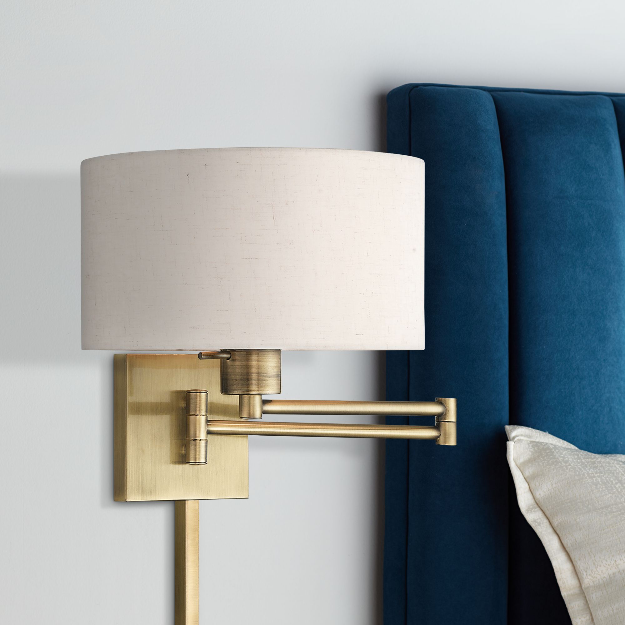 Livex Lighting Swing Arm Wall Lamps Brass - Antique Brass Collection