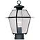 Livex Lighting Westover 14" High 1-Light Black Outdoor Post Lantern