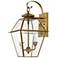 Livex Lighting Westover 16 1/2" High Antique Brass Outdoor Wall Light
