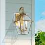 1_Livex Lighting Westover 16 1/2" High Antique Brass Outdoor Wall Light