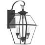 2_Livex Lighting Westover 16 1/2" High Black Outdoor Wall Light