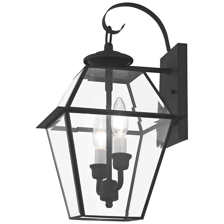 Image 3 Livex Lighting Westover 16 1/2" High Black Outdoor Wall Light more views