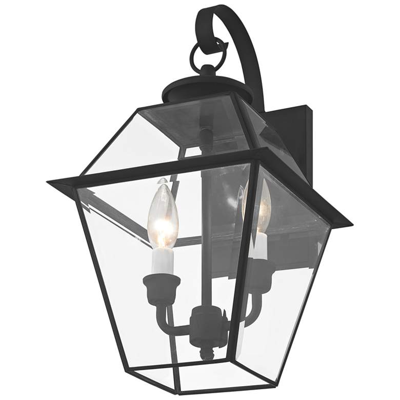 Image 4 Livex Lighting Westover 16 1/2" High Black Outdoor Wall Light more views