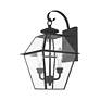 4_Livex Lighting Westover 16 1/2" High Black Outdoor Wall Light more views