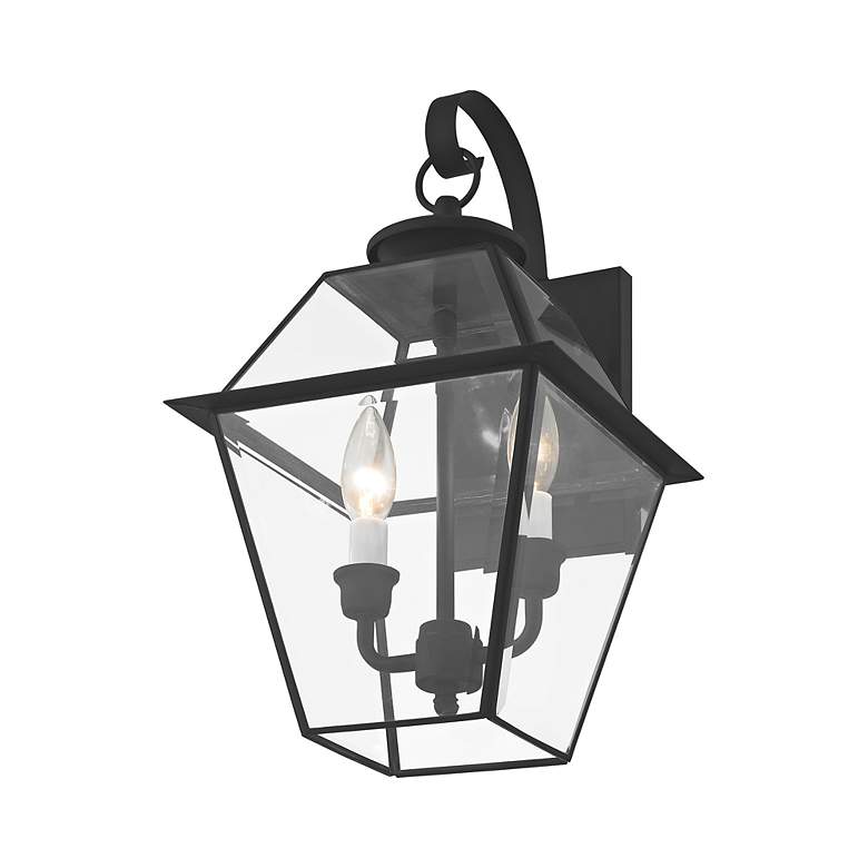 Image 7 Livex Lighting Westover 16 1/2" High Black Outdoor Wall Light more views